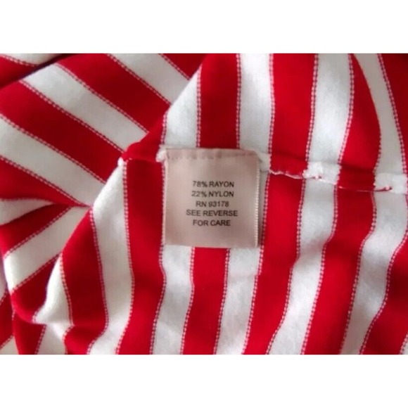 Philosophy Republic Clothing Womens 1X Red & White Stripe Long Sleeve Sweater - Picture 4 of 11